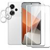 AKLPP [2+2Pezzi] Pellicola Vetro Temperato per Xiaomi Redmi Note 13 Pro Plus+ Cover Protezione Fotocamera, Durezza 9H 3D Protettivo Film HD Protezione Schermo, Anti-Graffio, Facile Installare, Senza Bolle