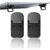 BIRLOZA 2 mini supporto per computer portatile supporto per tastiera portatile pieghevole invisibile per computer portatile in metallo pieghevole con silicone antiscivolo (nero)