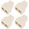 VGOL 4 Pz RJ11 Splitter 6P4C Jack Telefonico Maschio A Femmina Convertitore Adattatore Linea Telefonica Bidirezionale 1 Maschio A 2 Femmina Convertitore Adattatore Linea Telefonica