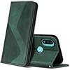 ZONNAVI Cover per Motorola Moto E20 / E30 / E40, Flip Custodia Pelle PU con [Slot Cart] [Supporto Stand] [Magnetica], Cover a Libro Portafoglio per Motorola Moto E20 / E30 / E40 (Verde)