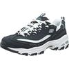 Skechers D'Lites Fresh Start 11860, Scarpe Donna, Multicolore (Navy/White), 38.5 EU