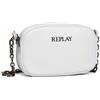 Replay Borsa a mano da donna in ecopelle, colore bianco (Bianco Ottico 001), taglia unica