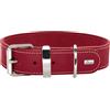 HUNTER Collare per cani Aalborg Special, colore rosso, pelle grassa, robusto e resistente, cuciture decorative a contrasto, ideale per sport di cani, Made in Germany, taglia: 75