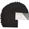 Jtnohx fogli di feltro autoadesivo, 33 pezzi 10 x 20cm tessuto in feltro adesivo, colori assortiti pannolenci rigido per artigianato fai da te, cucito, decorazione della scuola(Nero)