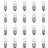 Tbest Lampadina cruscotto, 20 pezzi T11 T4W BA9S H6W 1895 convessa 1 LED auto convessa lampadina cruscotto bianco