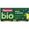Plasmon Omogeneizzato Bio Pera E Mirtilli 2 Vasetti Da 80 Gr Plasmon 76021353 - Frutta