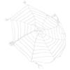 Wakects 108 G di Ragnatele per Decorazioni di Halloween, Ragnatela Rotonda in Cotone Bianco da 3,6 M per Giardino, Decorazioni per Interni Ed Esterni di Halloween e Decorazioni per la Casa Stregata per Feste