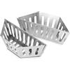 onlyfire Cestino per Carbonella da Barbecue in Acciaio Inox, Supporti per Carbone più Grandi per Griglie a Carbonella Weber 57/67 cm, Accessori per Barbecue, 2 PCS
