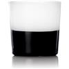 Ichendorf Milano Bicchiere Acqua, Nero - Bianco, Collezione Light Colore, 30 cl, Vetro Borosilicato, Fatto a Mano