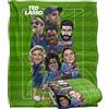 LOGOVISION Ted Lasso Team Lasso On The Pitch Coperta super morbida al tatto setoso - 152 x 127 cm