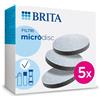 BRITA MicroDisc confezione da 5 - Dischi filtranti di ricambio per bottiglie e borracce filtranti BRITA: riducono PFAS, cloro, microparticelle e altre impurità
