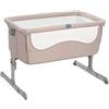 Chicco Next2Me Culla Neonato Fianco Letto per Cosleeping - Lettino Neonati con Materasso, Spondina Abbattibile, 6 Altezze, 2 Ruote e Borsa da Viaggio - 0-6 Mesi, 9 Kg, Beige