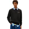 Tommy Jeans Tjm Reg Linear Crew Ext Dm0Dm20249, Felpa Pullover, Uomo, Blu (Dark Night Navy), L