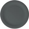 20 Piatti In Carta 23 Cm - Lulù Happiness - Nero