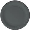 25 Piatti Carta Frutta E Dessert 17 Cm - Lulù Happiness - Nero