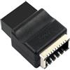 KACCDE Adattatore da USB 2.0 a 9 pin a tipo header per scheda madre con tipo femmina da presa frontale a convertitori di intestazione a 9 pin