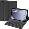 GAOJIE Tastiera Custodia per Samsung Galaxy Tab A9 plus 2023 11 Pollici (SM-X210/X216/X218), Italiano QWERTY Rimovibile Bluetooth Tastiera(Nero)