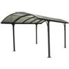 Habrita Carport auto in alluminio e policarbonato habrita car 3048 alrp t 1 posto 4,85x3,01x2,50 mt