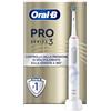 Oral-B Spazzolino Elettrico Ricaricabile Pro Series 3, Sensore di Pressione Luminoso, Batteria a Lunga Durata, 1 Testina, 1 Spazzolino Elettrico, Bianco, Idea Regalo
