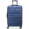 DELSEY PARIS - AIR ARMOUR - Valigia Rigida Media Estensibile - 68x44x32 cm - 77 L - L - Blu Notte
