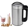 hzexun Macchina per Latte vegetale 800W, Macchina per preparare Il Latte di Noci con Filtro, Macchina per Latte di mandorle, soia, Noci, Porridge, succhi, frappè, Acciaio Inox 1,5 Litri