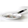 Pentole Agnelli ALMC111BBC32 Padella Svasata Bassa con Manico, Alluminio, Argento, 32 cm