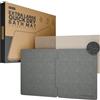 Minismus Tappeto Bagno Assorbente Puzzle in Diatomite 80x50 cm Grigio Scuro - Tappeto Doccia Assorbente - Tappetino da Bagno in Pietra (Grigio Scuro)