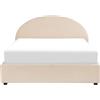 Beliani Letto matrimoniale contenitore minimalista 160 x 200 beige