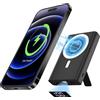 LULULOOK 10000MAH POWER BANK CARICATORE PORTATILE RICARICA RAPIDA PER IPHONE 15/14/13/12 ARGENTO