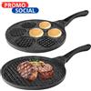 Namai Casa Set 2 Padelle Tognana - Grill & Waffle - Adatte a Induzione