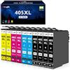 Meagiis 405XL Cartucce d'inchiostro Compatibili per Epson 405XL Multipack 405 XL per Workforce Pro WF-3820 WF-3825 WF-4820 WF-4825 WF-4830 WF-7830 WF-7835 (4 Nero, 2 Ciano, 2 Magenta, 2 Giallo)
