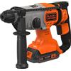 Black & Decker Trapano Martello Tassellatore a Batteria 18V 2.0Ah 1880 Giri/min - BCD900D1S