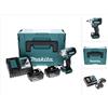 Makita Dtw 300 rmj Avvitatore ad impulsi a batteria 18V 330Nm 1/2' Brushless + 2x Batterie 4,0 Ah + Caricabatterie + Valigetta Makpac - Makita