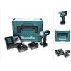 Makita DTW 300 RGJ Avvitatore ad impulsi a batteria 18V 330Nm 1/2" Brushless + 2x Batterie 6,0 Ah + Caricabatterie + Valigetta Makpac