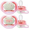 Philips -Avent Ultra Air Night Succhietto Femminile 6-18 Mesi Confezione 2 Pezzi