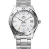 Orient Sports Mako 40mm - Orologio Da Uomo Automatico a Carica Manuale Impermeabile Bracciale e Cassa In Acciaio Metallizzato Quadrante Bianco - RA-AC0Q03S30B RA-AC0Q03S