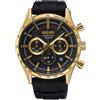 Seiko Orologio Analogico al Quarzo Uomo con Cinturino in Silicone SSB446P1