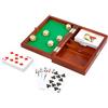 Small Foot-11363 Small Foot, Set da Gioco con 2 Giochi di Carte e 5 Dadi, con Scatola portaoggetti Giocattoli, Multicolore, 11363