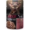 LEONARDO 70 g Leonardo Pulled Beef Alimento Cibo Umido per Gatti Adulti con Patè Straccetti di Manzo e Olio di Salmone per un Pelo Setoso