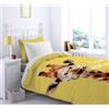 Catherine Lansfield Giraffe - Copripiumino + federa per cuscino, 90 cm (160 x 220 + 50 x 110)