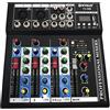 MIXER DJ 4 CH BLUETOOTH LETTORE MP3 AUDIO KARAOKE MIC USB PIANOBAR PROFESSIONALE
