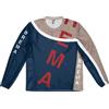 BREMA MAGLIA VALLI XR ECRU/NAVY JERSEY BREMA