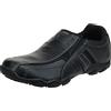 Skechers Mocassini Uomo Diameter-Nerves, Pelle Nera, 45 EU