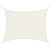 Easycomfort Vela Ombreggiante Rettangolare 4x6m, Tenda da Sole per Esterno in Poliestere Anti UV Traspirante Bianco Crema