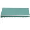 Easycomfort Tenda da Sole Avvolgibile a Caduta con Manovella, in Alluminio e Poliestere, 3x2.5m, Verde Scuro