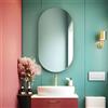 Divina Garden Specchio da bagno ovale retroilluminato reversibile OLIVIA LED 50x100