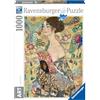 Ravensburger - Puzzle Klimt Dama col Ventaglio, 1000 Pezzi, Puzzle Arte per Adulti e Ragazzi, Quadri Famosi da Esporre, Idea Regalo per Lei o Lui, 70x50 cm