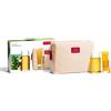 Clarins Rituale Tonic 100ml + 30ml + 1,4ml Cofanetto con bagno doccia, olio rassodante e balsamo labbra