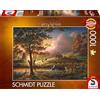 Schmidt Spiele Terry Redlin 58544-Puzzle da 1000 Pezzi, Oro Sole su campi maturi, Multicolore, 58544