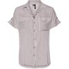 VERO MODA Vmbumpy-Maglietta S/S Wvn Ga Noos Camicia a Maniche Corte, Nostalgia Rose/Strisce: Bianco Neve, M Donna